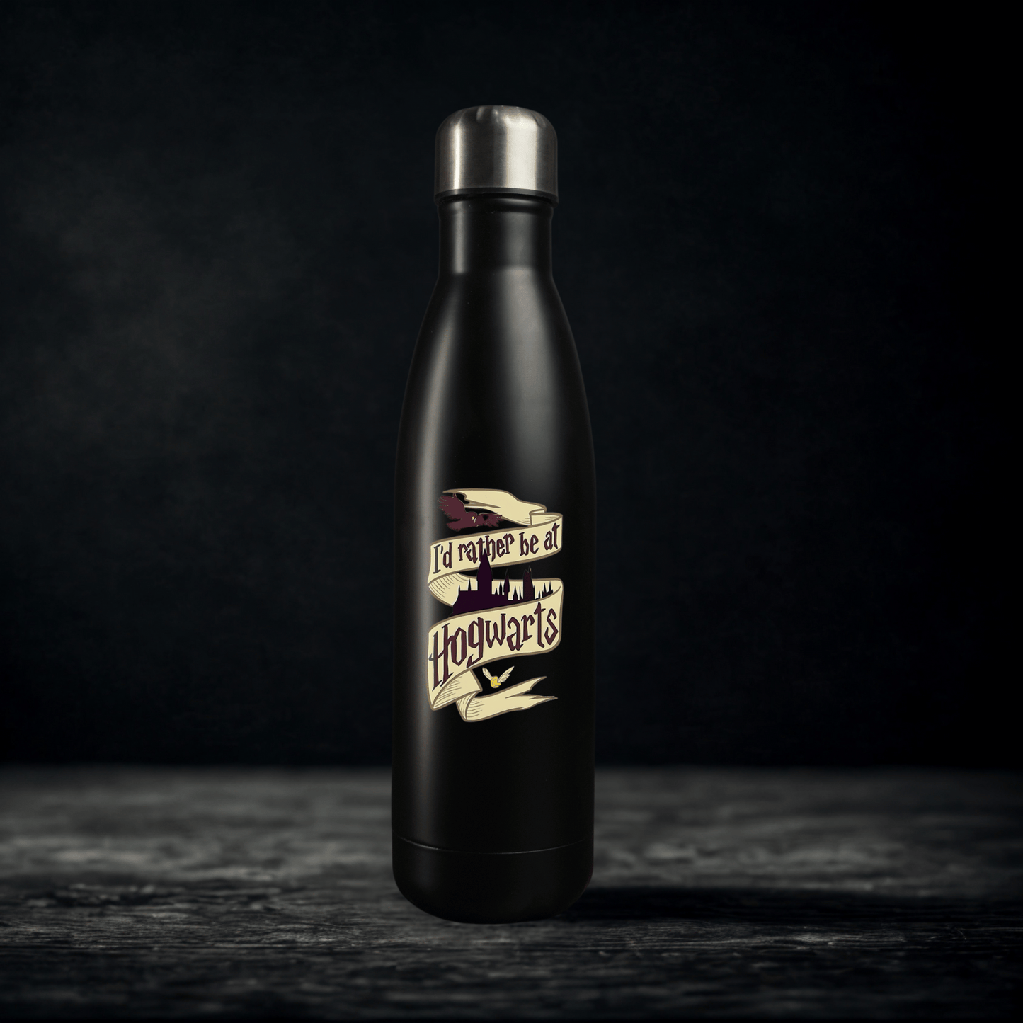 I’d rather be at Hogwarts water bottle