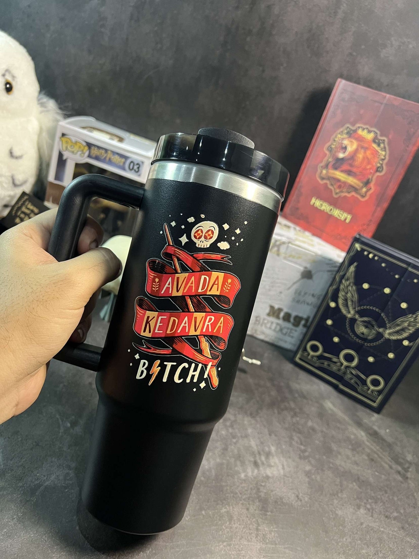 Avada Kedavra Bitch Tumbler
