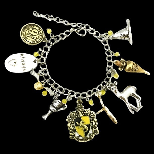 Hufflepuff Charm Bracelet