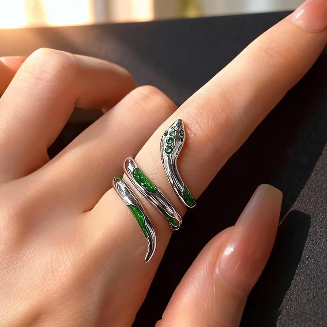 Slytherin Snake Wrap Ring