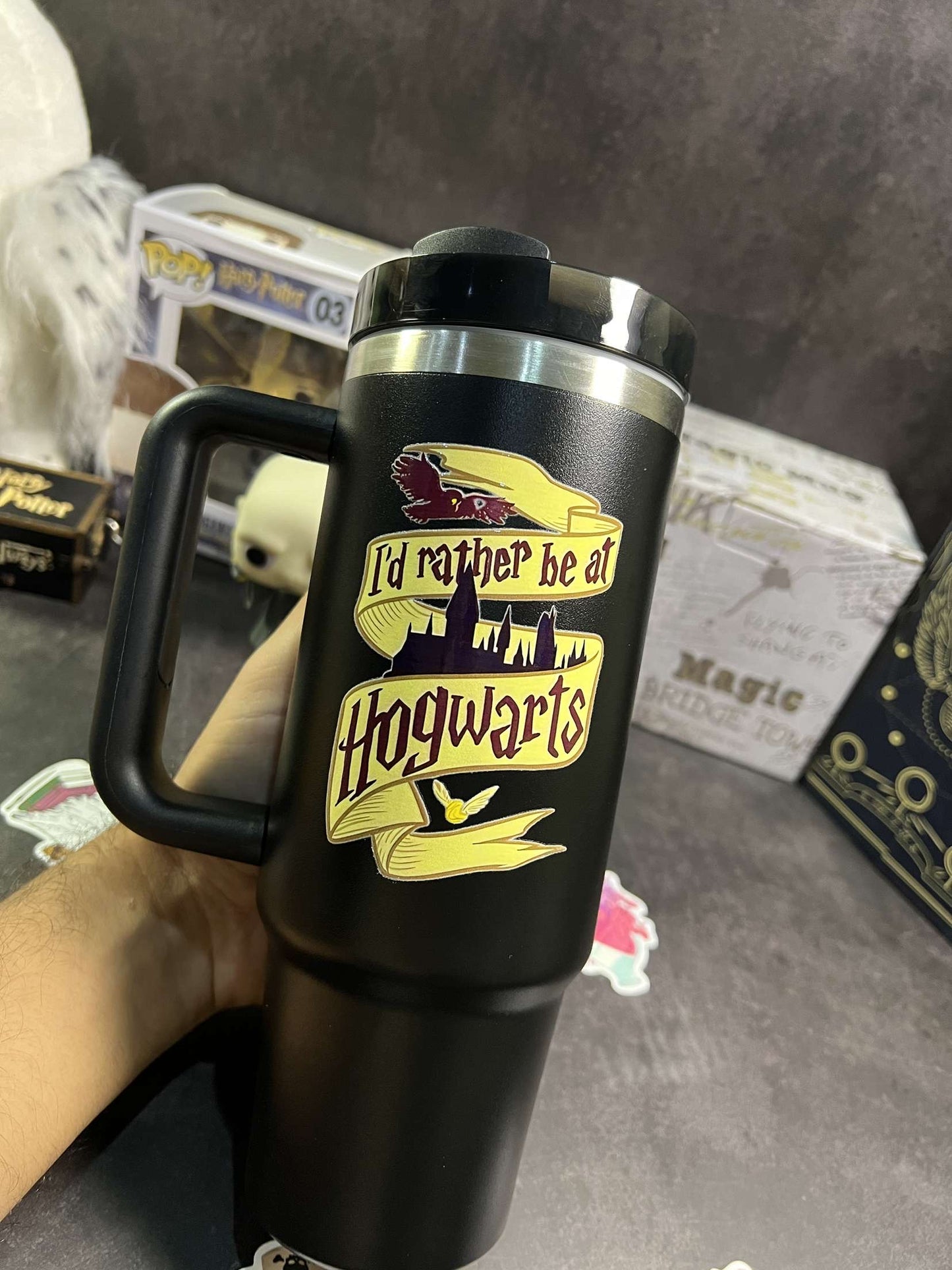 I'd Rather Be at Hogwarts Tumbler
