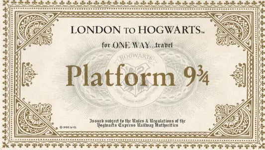 Get Harry Potter 9 3/4 Platform Ticket – HP Merch Sudio