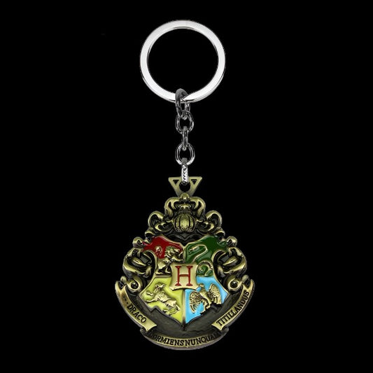 Hogwarts Crest Metal Keychain