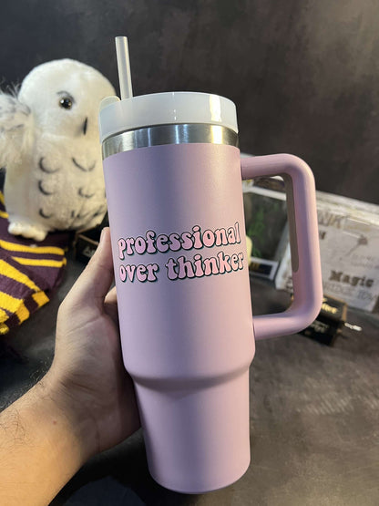 Professional Overthinker Lilac Tumbler