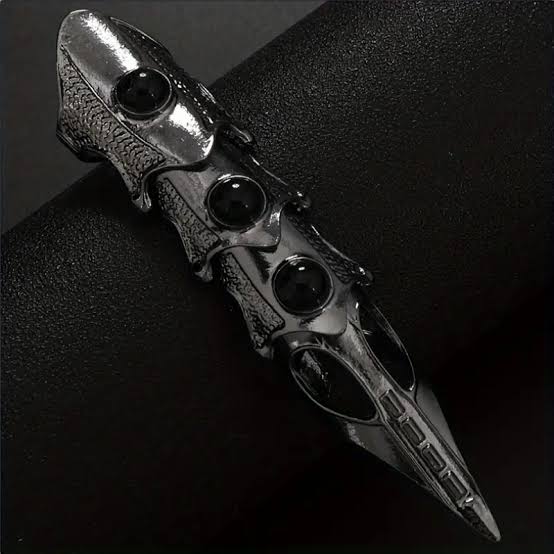 Gothic Dragon Sword Pendant Necklace With Gothic Nail (Bundle)
