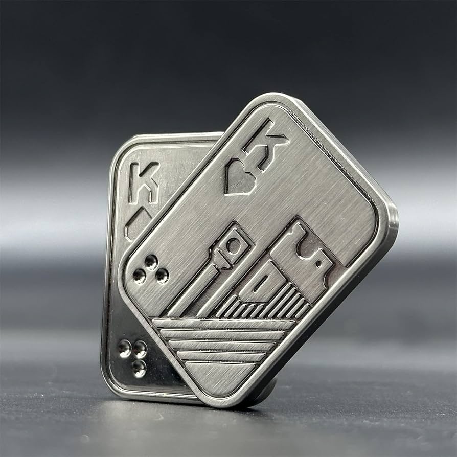 Metal Poker Fidget Slider EDC Adult Fidget Toy