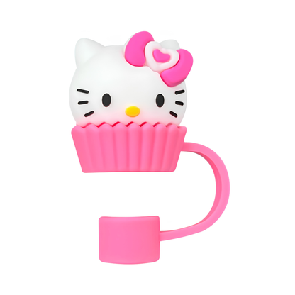 3D Cartoon Silicone Straw Cover Cap | Cute Straw Topper for Stanley Cups & Tumblers