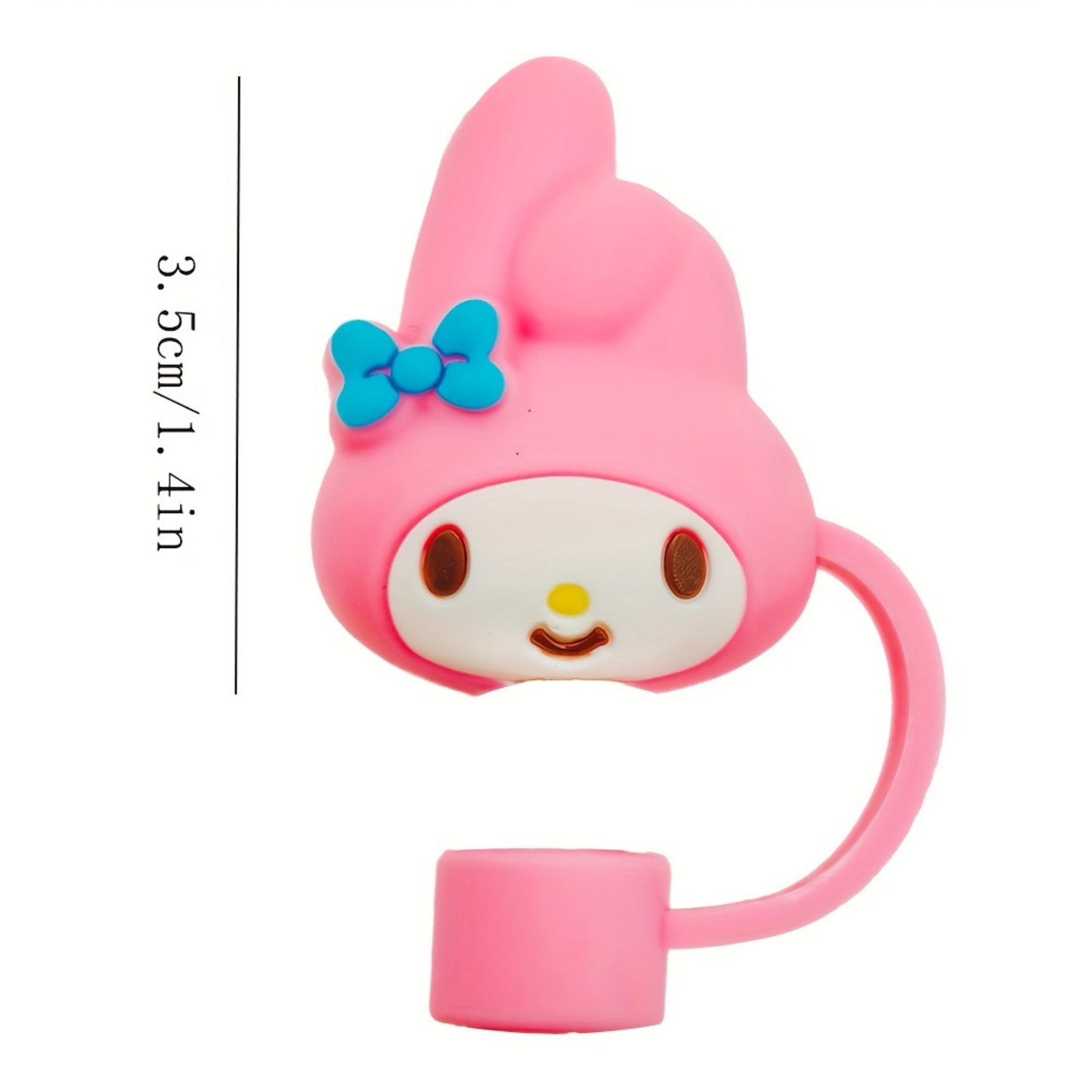 3D Cartoon Silicone Straw Cover Cap | Cute Straw Topper for Stanley Cups & Tumblers