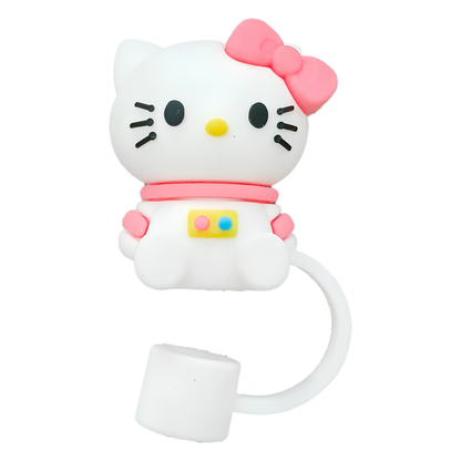 3D Cartoon Silicone Straw Cover Cap | Cute Straw Topper for Stanley Cups & Tumblers