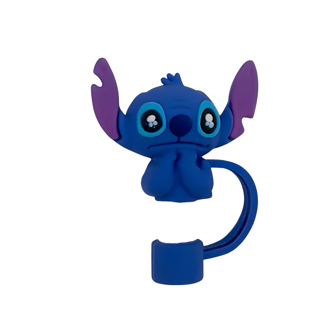 3D Cartoon Silicone Straw Cover Cap | Cute Straw Topper for Stanley Cups & Tumblers