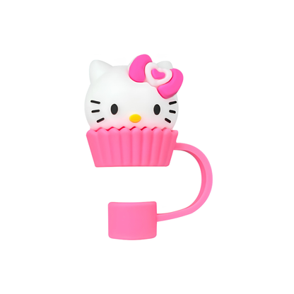 3D Cartoon Silicone Straw Cover Cap | Cute Straw Topper for Stanley Cups & Tumblers