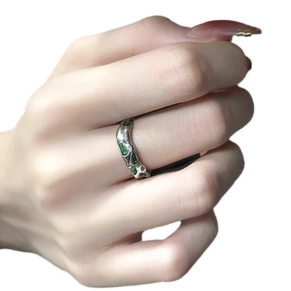 Silver Snake Wrap Ring | Adjustable Serpent Fashion Ring