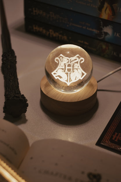 Harry Potter Hogwarts House LED Lamp | Gryffindor, Slytherin, Ravenclaw & Hufflepuff | Wizard-Themed Decorative Light