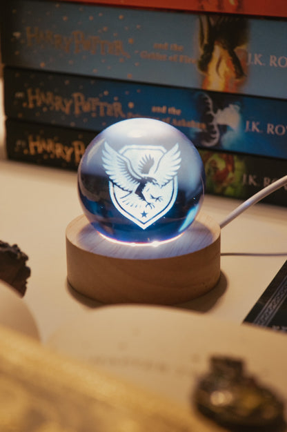 Harry Potter Hogwarts House LED Lamp | Gryffindor, Slytherin, Ravenclaw & Hufflepuff | Wizard-Themed Decorative Light