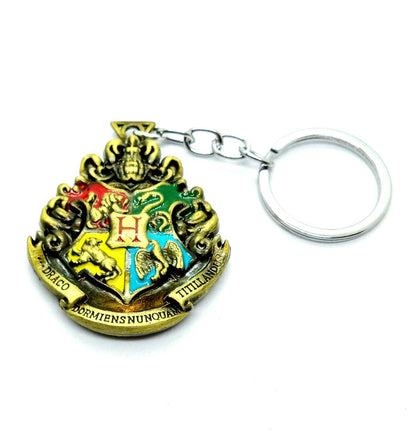 Hogwarts Crest Metal Keychain