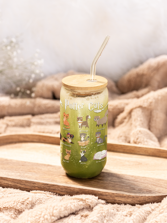 Potter Cats Glass Tumbler