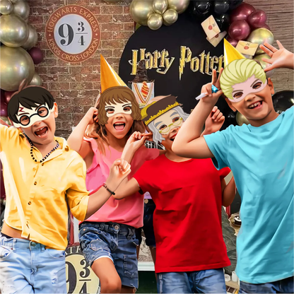 Harry Potter Inspired Party Eye Mask Set (12 PCS) – Kids Birthday & Cosplay Costume Masks