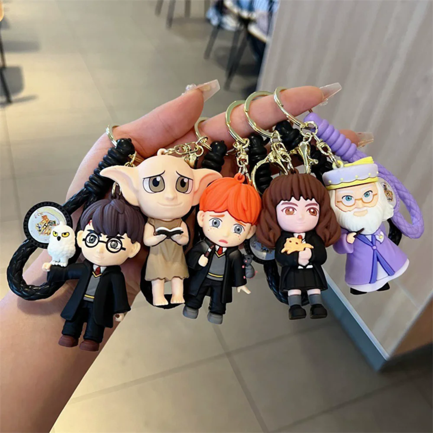 Harry Potter Inspired PVC Character Keychain | Cute Wizard Collectible Bag Charm