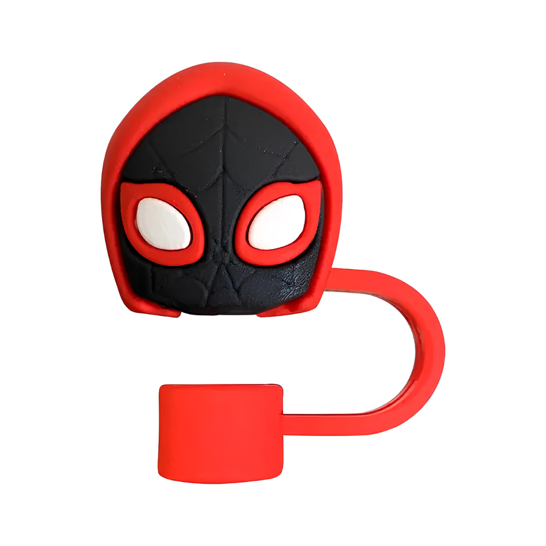 3D Spider Man Silicone Straw Topper Cap for Stanley Cup & Tumblers (Random Design)