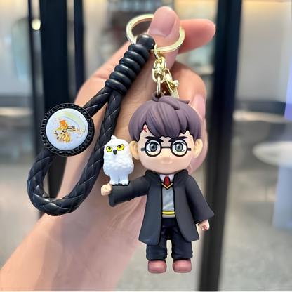Harry Potter Inspired PVC Character Keychain | Cute Wizard Collectible Bag Charm