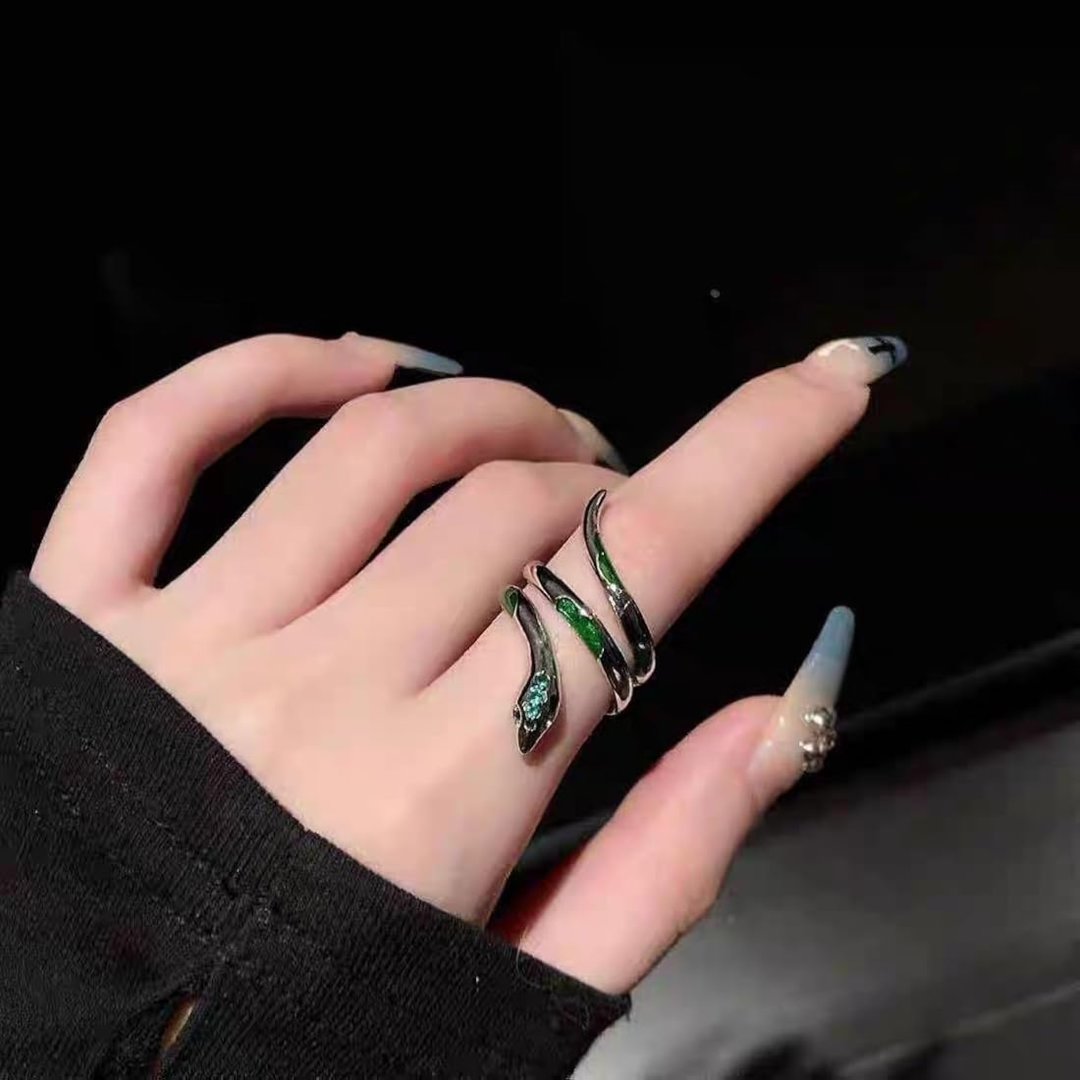 Slytherin Snake Wrap Ring