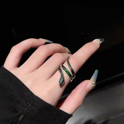 Slytherin Snake Wrap Ring